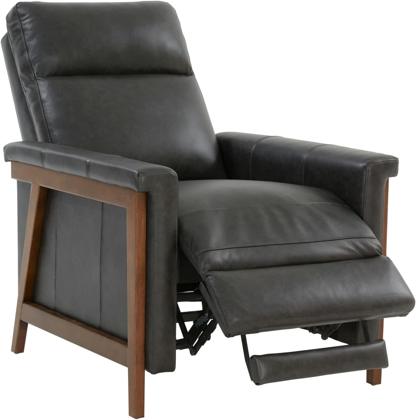 Barcalounger 7-1179 Lewiston Push Thru The Arms Recliner, Edgewater Charcoal