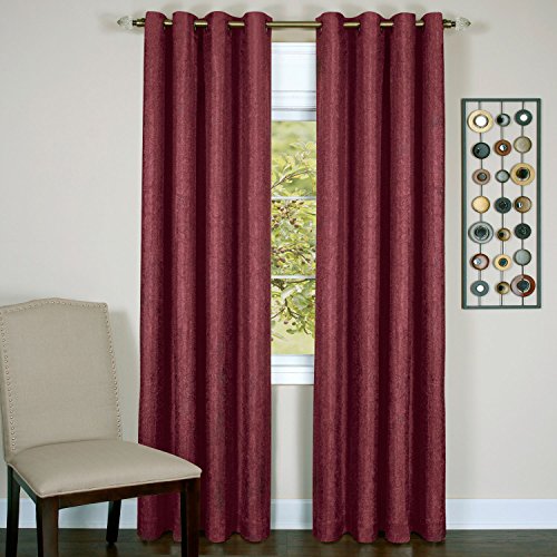 Achim Home Furnishings Taylor - Lined Grommet Panel - 52 x 84 Aubergine