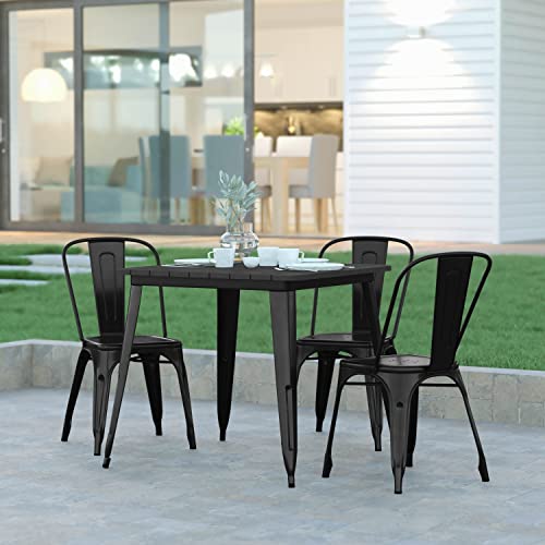 EMMA + OLIVER Drew Dining Table - Brown 31.5