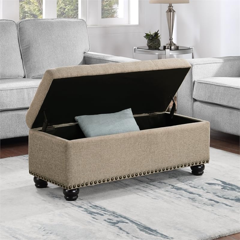 Convenience Concepts Designs4Comfort 9th Avenue Upholstered Storage Ottoman Bench 42
