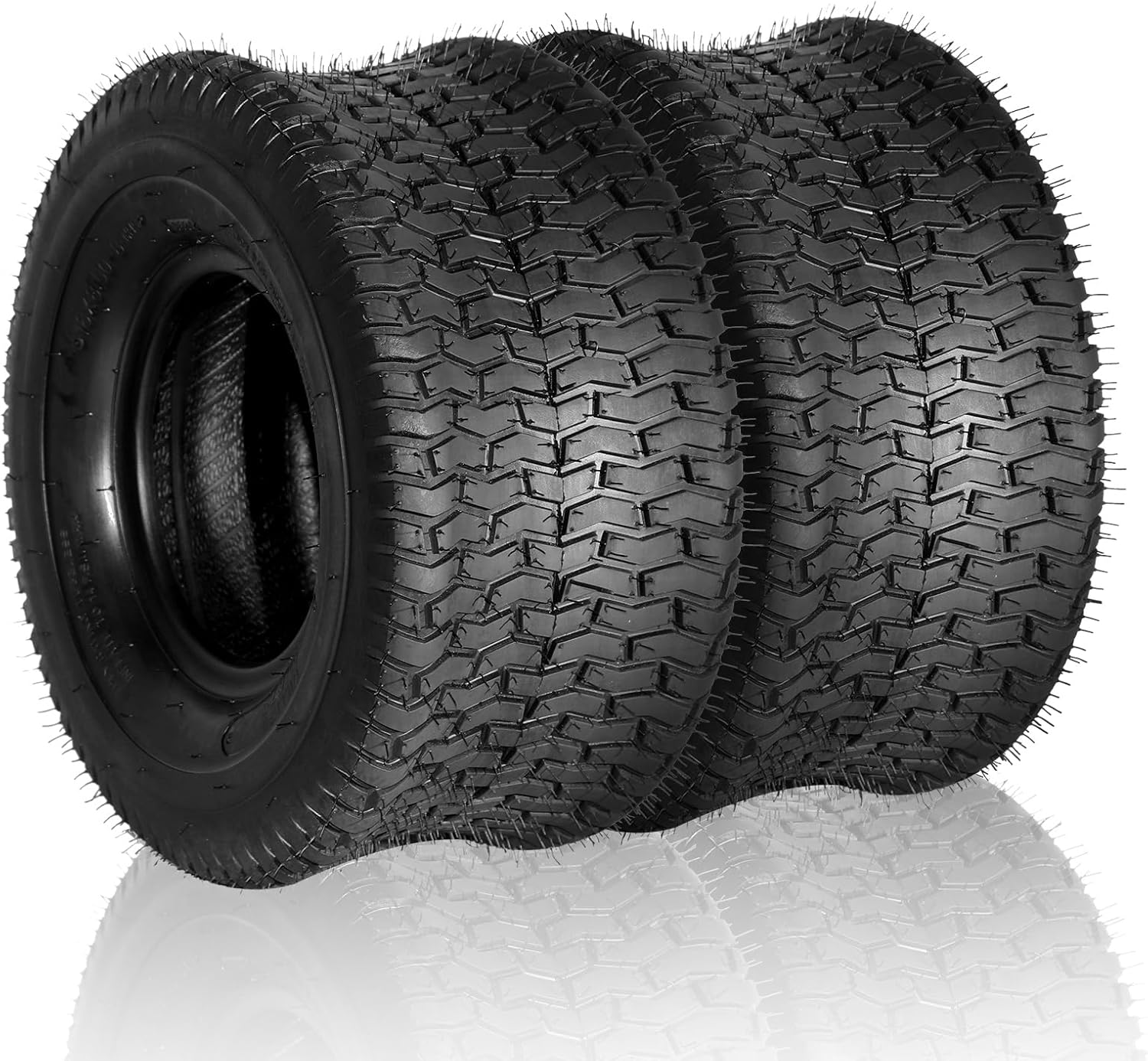 AutoForever 18x8.50-8 Lawn Mower Tractor Tires 4 Ply 18x8.50x8 Garden Turf Golf Cart Tubeless Tires Set of 2