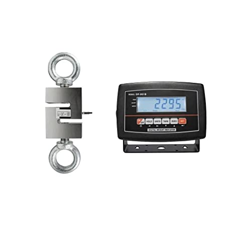 SellEton SL-926 Hanging Scale/Crane Scale (S-Type) Used for Tension & Compression with LCD Display Indicator (10,000 lb x 1 lb)