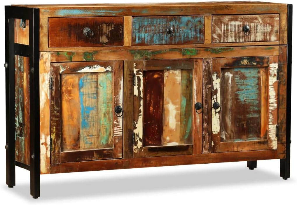 Media Console,Buffet Cabinet with Storage,Sideboard Solid Reclaimed Wood 47.2