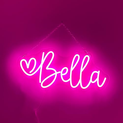 Custom Neon Signs, Binager Professional Handmade Personalized LED Letters Name Logo Sign, Dimmable Customizable Acrylic Light Sign for Bedroom, Wedding, Birthday Party, Event, Bar Business Wall Decor, Gift