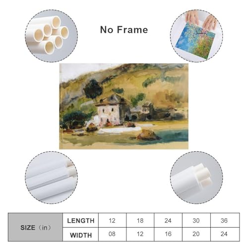 Paul Cezanne Poster Near Aix En Provence Poster Canvas Wall Art Poster For Room Aesthetic And Decor Canvas Painting Posters And Prints Wall Art for Living Room Bedroom Decor 24x36inch(60x90cm)