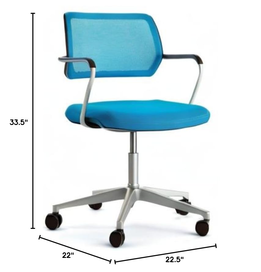 Steelcase QiVi Office Chair - Malt - Aluminum Base, Platinum Frame