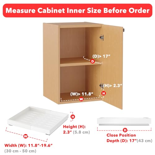 SpaceAid Pull Out Cabinet Organizer, 1 Pack Expandable (11.8