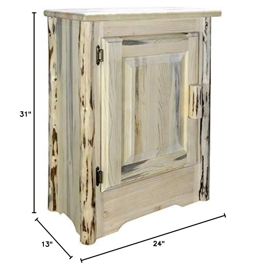 Montana Woodworks Montana Collection Accent Cabinet, Left Hinged, Ready to Finish