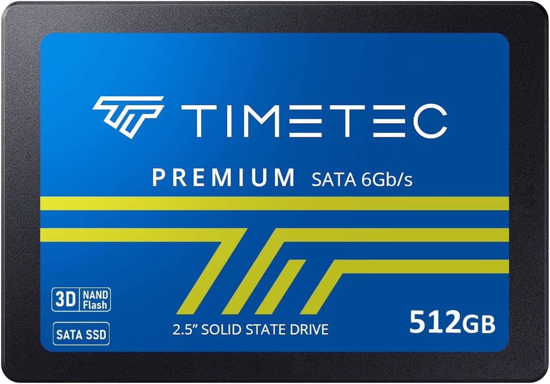 Timetec 512GB SSD 3D NAND SATA III 2.5 Inch Internal Drive for PC and Laptop