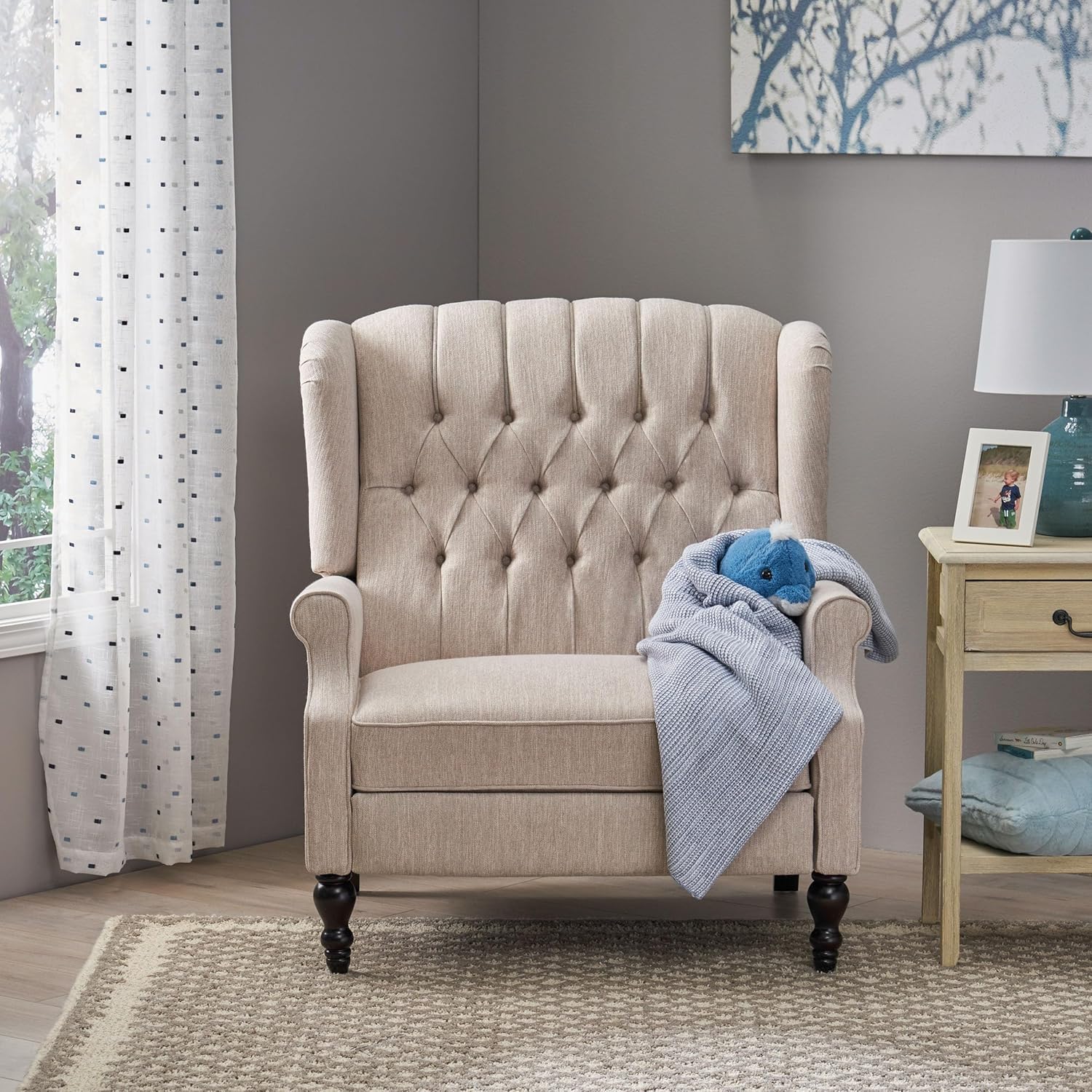 ONE and HALF SEATER RECLINER (Beige)