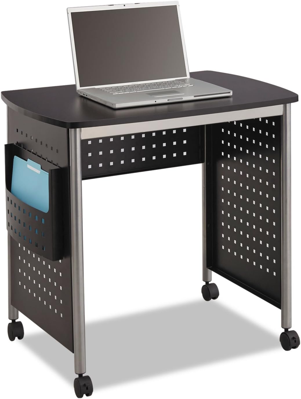 Safco 1907BL Scoot Computer Desk 32-1/4w x 22d x 30-1/2h Black/Silver