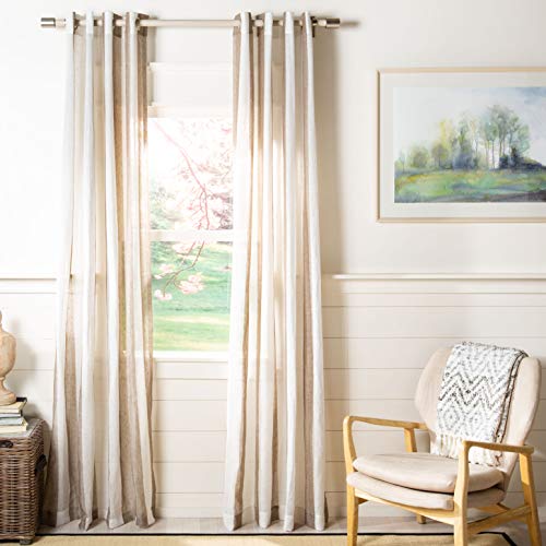 Safavieh Home Curtain Tallie Beige Sheer 52