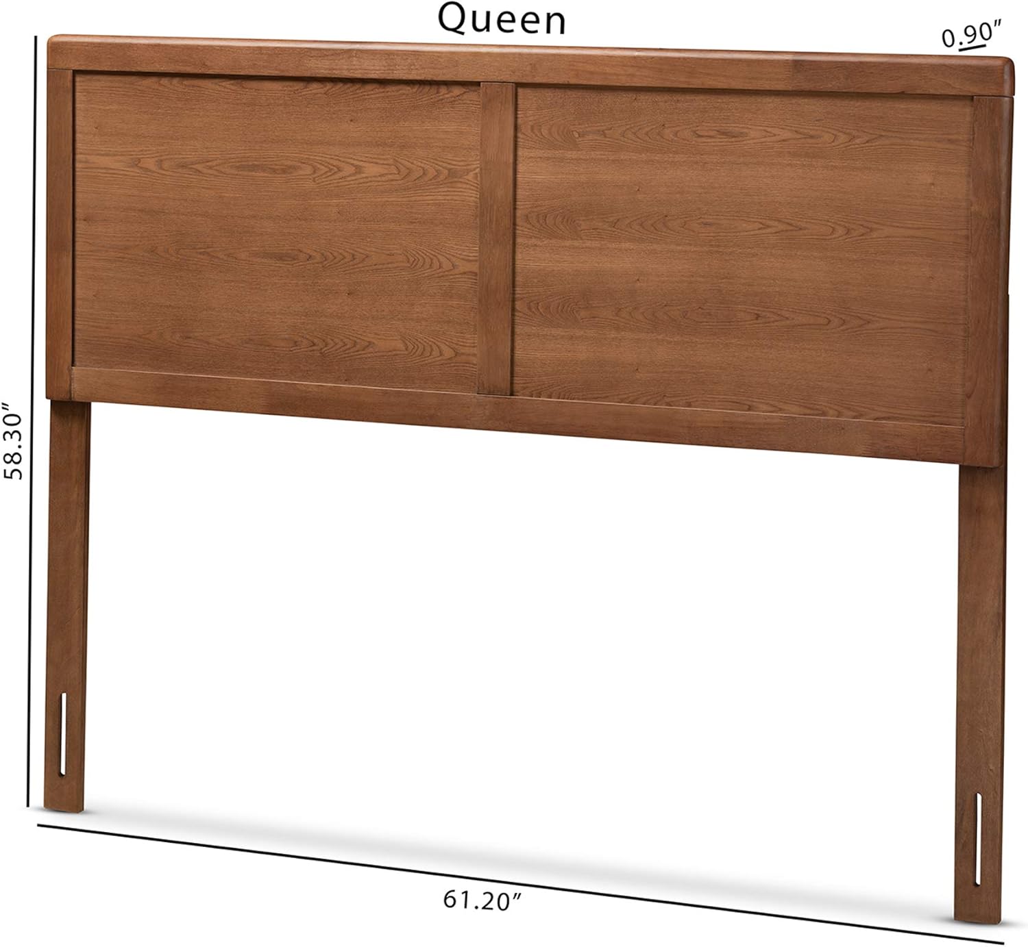 Baxton Studio Headboards, Queen, Ash Walnut