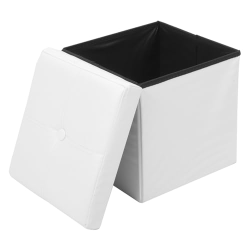 VOSAREA Box Storage Origanizer Lip Charms Household Organization Foot Step Chair Home Organizing Home Storage Stool Foot Rest Foot Pouf Bench Storage Stool Entryway Porch Footstool Shoe