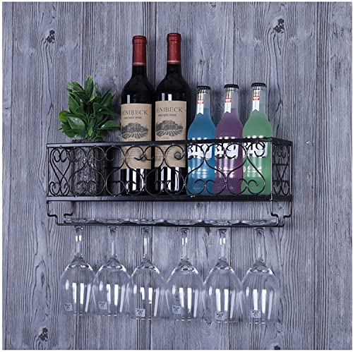 Vintage Wall-Mounted Iron Wine Racks, UpsideDown let Stemware Racks, Champagne Glass Rack, Stemware Racks Organizer, Great Deal Furniture Home Decoration The New Fashionable