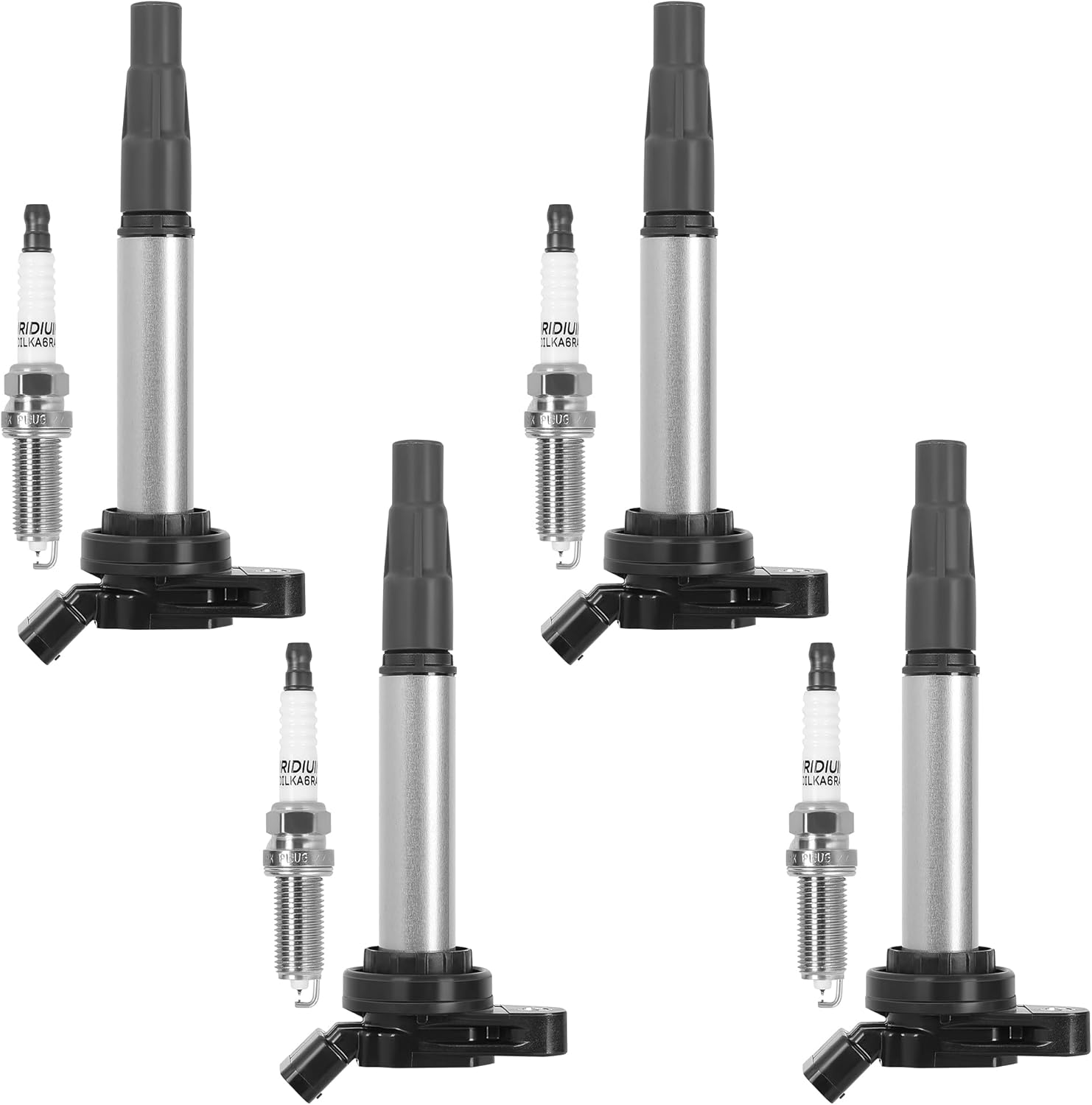 AUTOSAVER88 Ignition Coil & Spark Plugs Compatible with Prius Corolla Matrix Lexus CT200h Pontiac Vibe Scion xD 2008-2017 1.8L L4