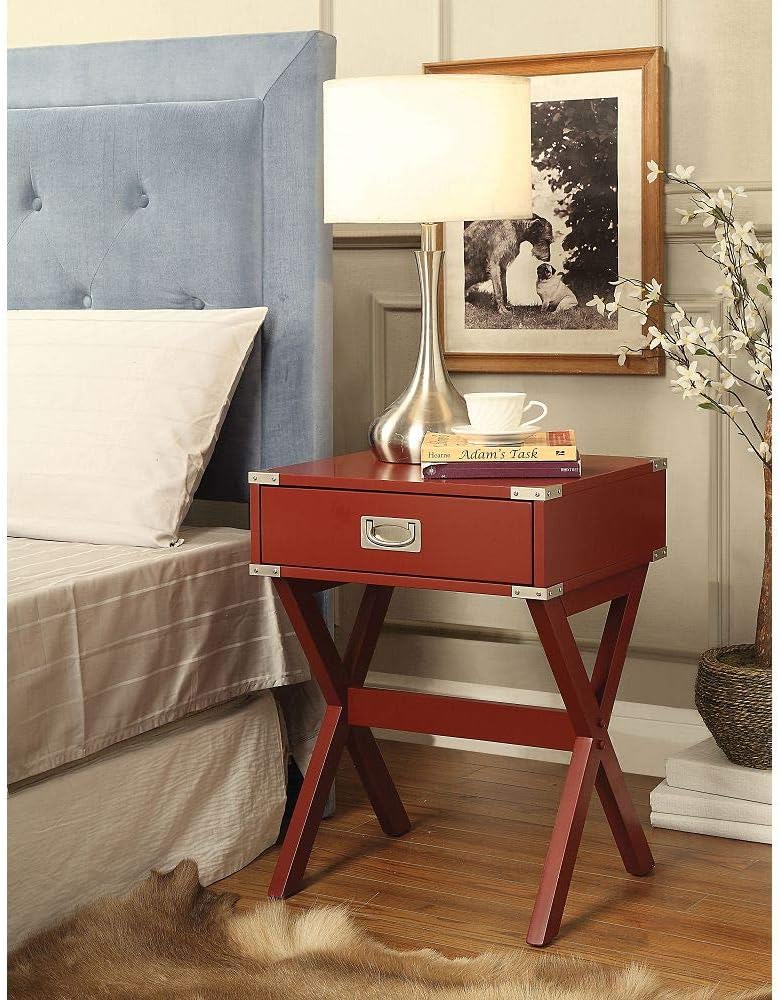Babs End Table in Red 82820