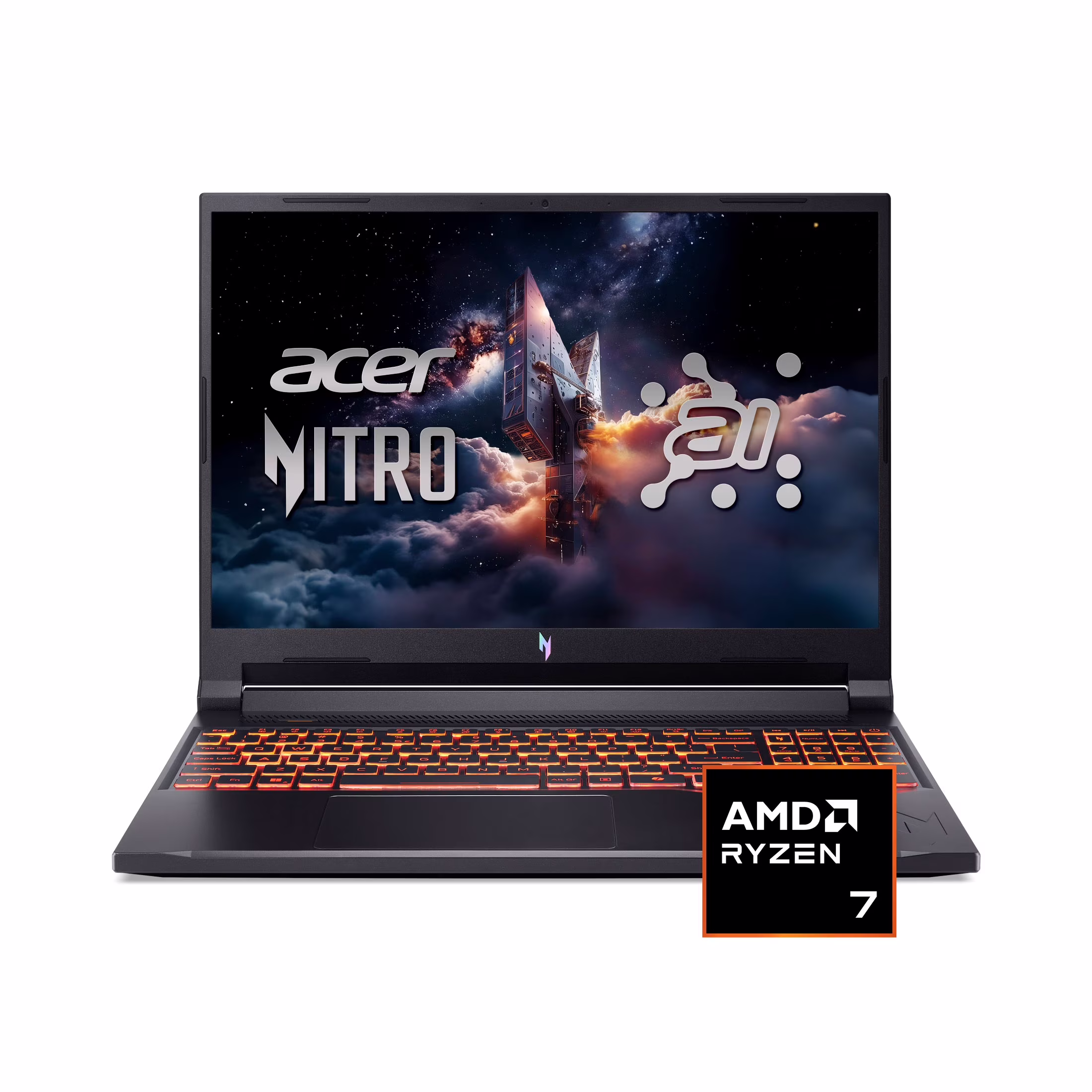 Acer Nitro V 16 AI 16” WUXGA IPS 180Hz Gaming Laptop, AMD Ryzen AI 7 260 Processor, NVIDIA GeForce RTX 5050 with 8GB GDDR7 VRAM, 16GB RAM, 512GB PCIe Gen 4 SSD, Obsidian Black