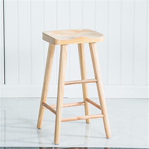 bar Stool Adjustable Barstools Nordic Bar Stool Modern Minimalist Bar Chair Solid Wood Creative Fashion High Stool Tabouret De Bar Moderne Counter Stool Kitchen Chair-Bar Counter,2 Colors Co