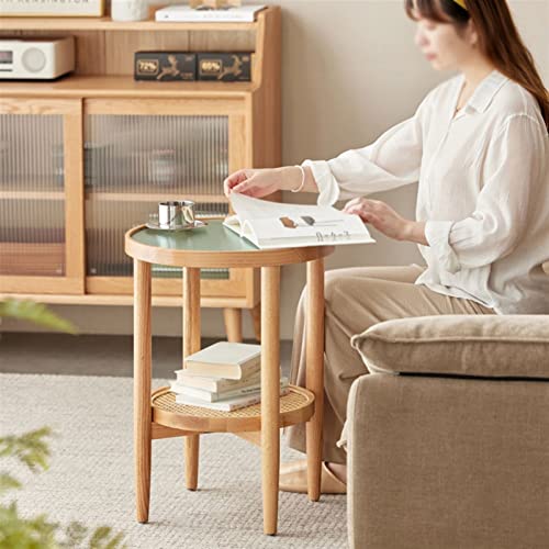 Tea Table for Living Room Modern Coffee Table Glass Table Top Small Coffee Table Sofa Side Table Living Room Bedroom Balcony Side Table (Color : A)