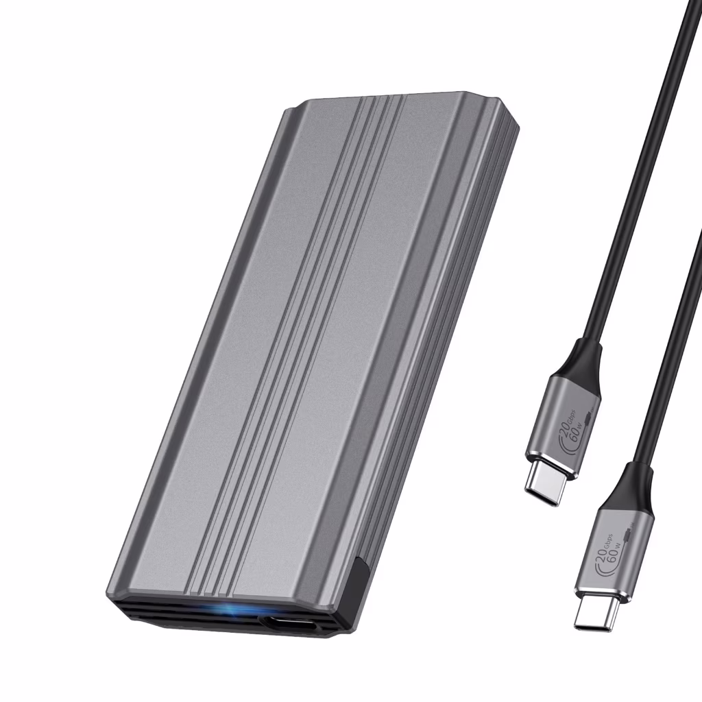 Milue External M.2 NVMe SSD Shell USB 3.1 Type C 20Gbps Large 8TB Storage