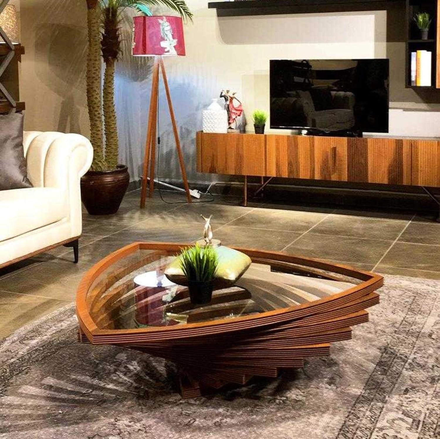 Elegant Wood Coffee Table, Natural Walnut Custom Designed Coffee Table, Handmade, Modern Coffee Table, Solid Wood Art, Rustic Coffee Table