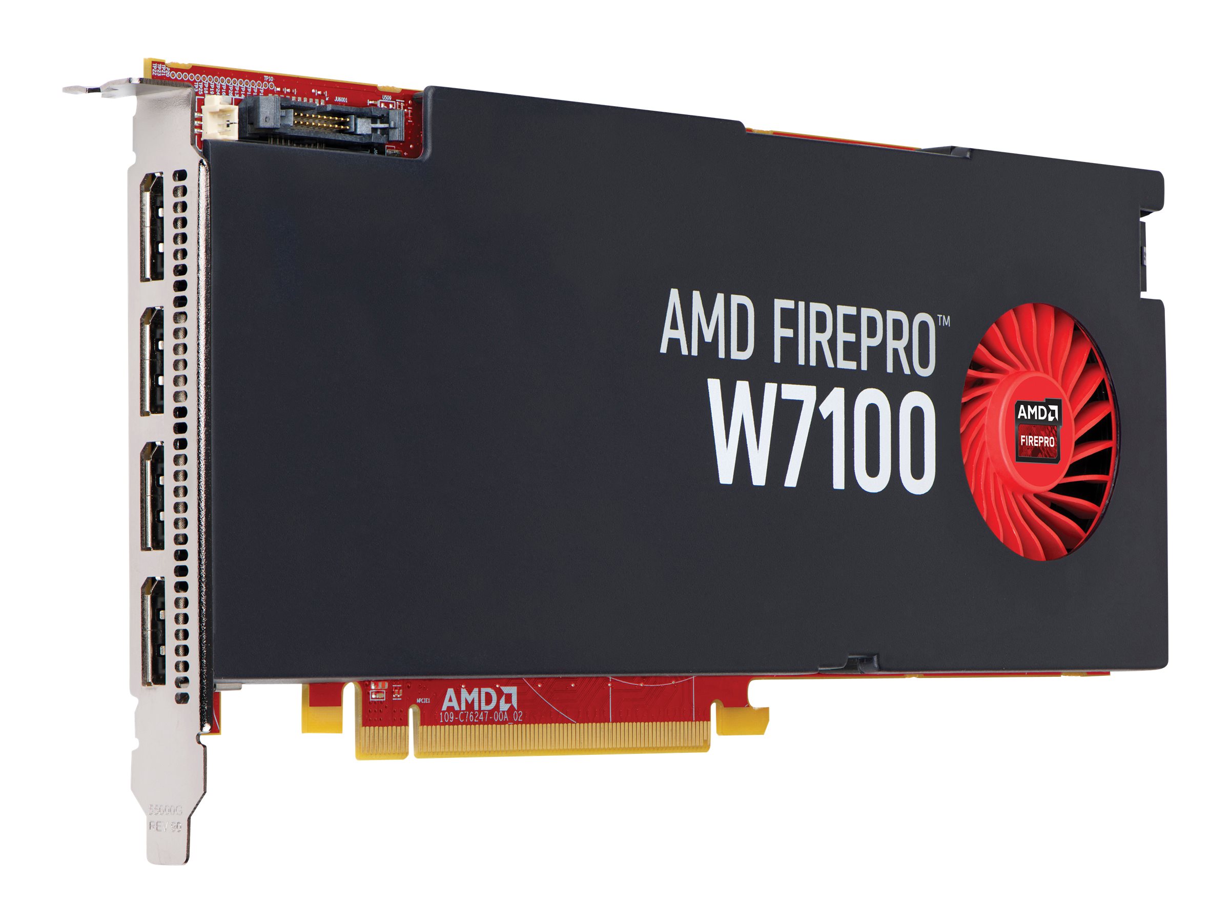 HP AMD FirePro W7100 8GB DPx4 GDDR5 256-bit Workstation Graphics Card 803269-001 J3G93AT