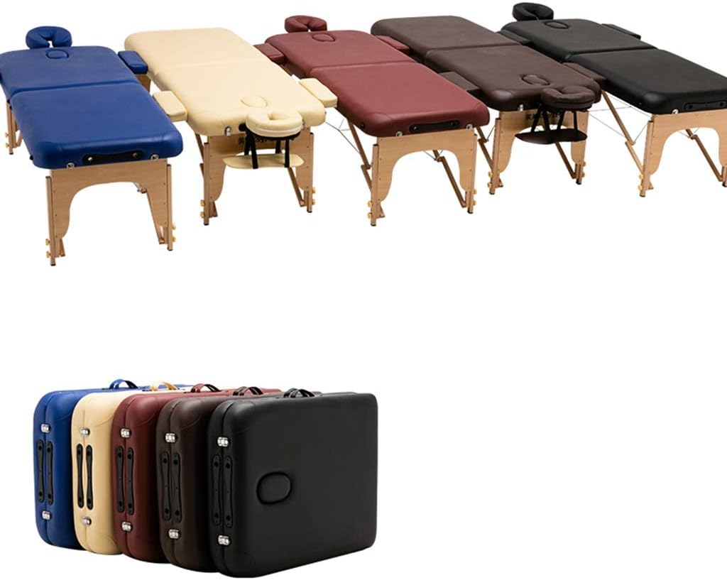 Salon & Spa Tables 2 Section Portable Massage Table Couch Bed Foldable with Headrest Armrest Hand Pallet for Reiki