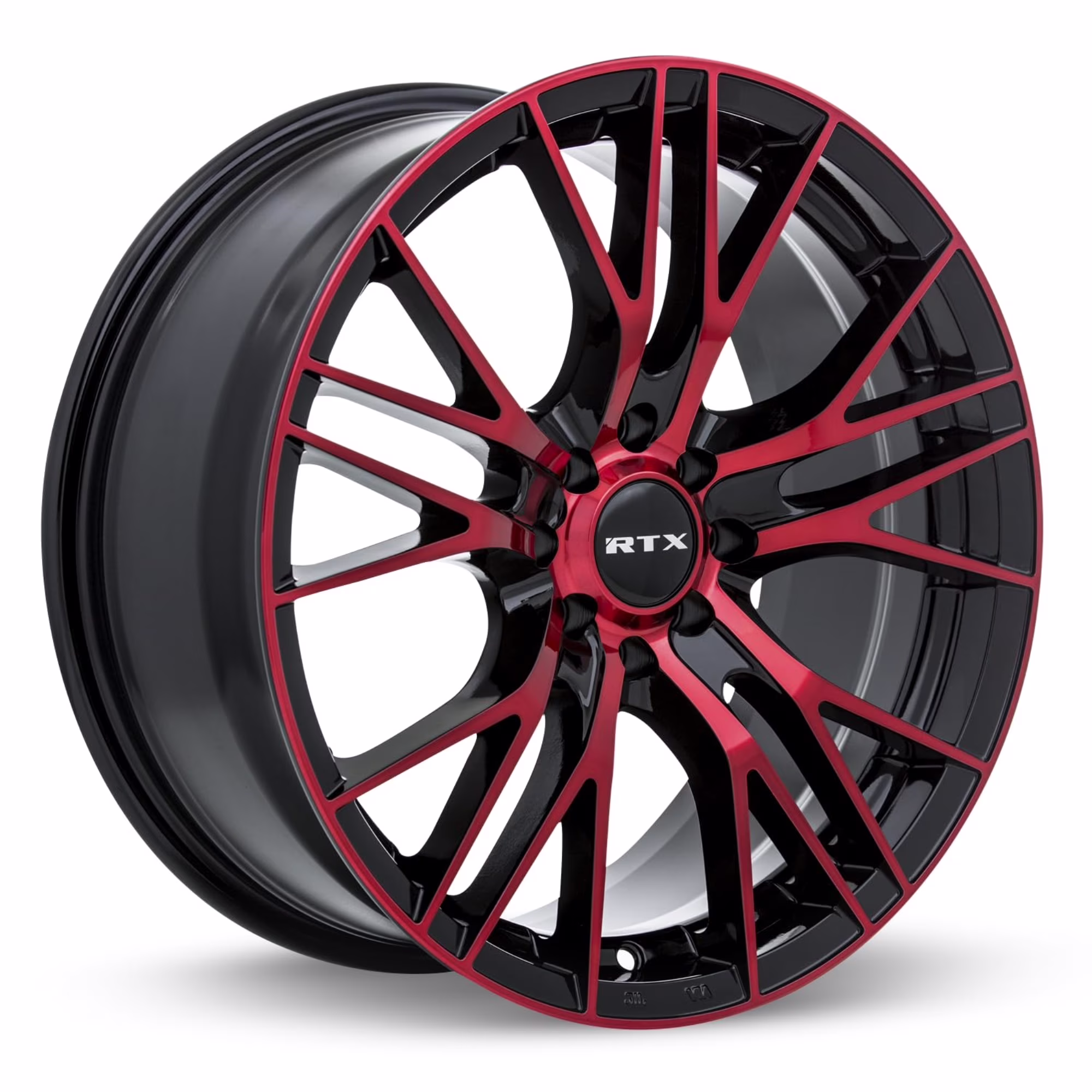 17x7.5 RTX Vertex Black Machined Red Wheel 5x112 (40mm)