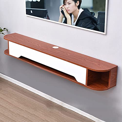 Floating TV Stand Cabinet Wall Mounted Tv Unit Floating Tv Stand,Wall Mounted Media Console Entertainment Center,Set-Top Box Rack,Hidden Cable Trough