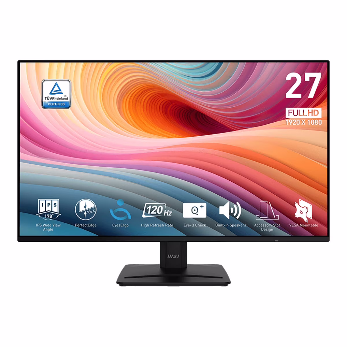 MSI 27" FHD (1920 x 1080) HDMI DP VGA 120Hz 1ms Adaptive-Sync LCD Office Monitor - PRO MP271A E2