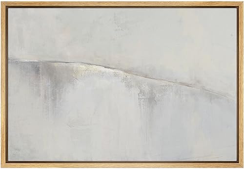 SIGNWIN Framed Canvas Print Wall Art Geometric Gray Watercolor Ring Collage Abstract Shape Illustrations Modern Art Decorative Contemporary Minimal for Living Room, Bedroom, Office - 16