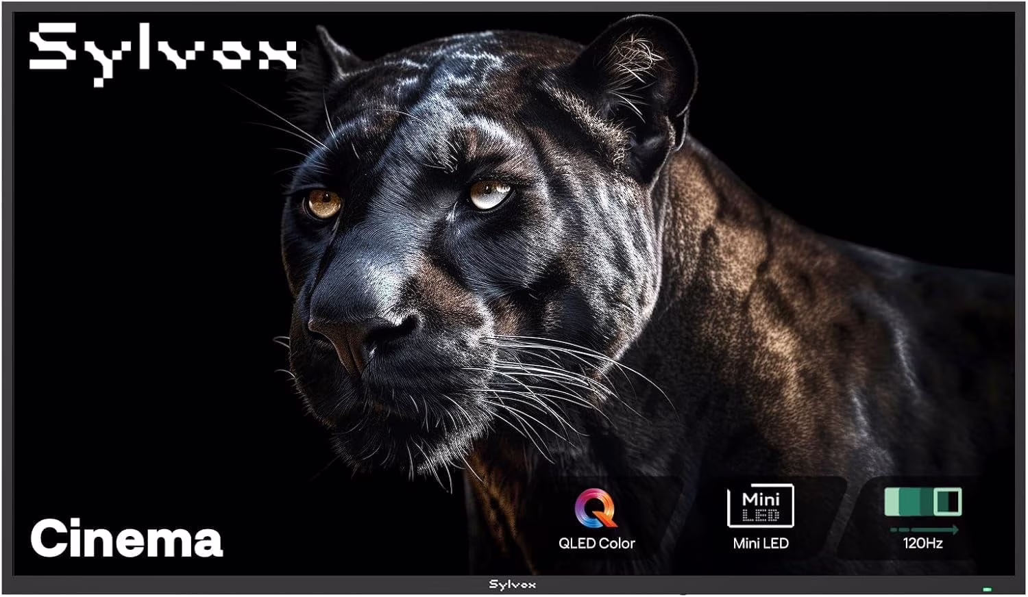 SYLVOX 75 inch Outdoor Mini-LED QLED TV, 4K UHD Smart Google TV, 2000 Nits Full Sun, 120Hz Refresh Rate, IP55 Waterproof, Dual 30W Dolby Atmos Speaks (Cinema/2025)