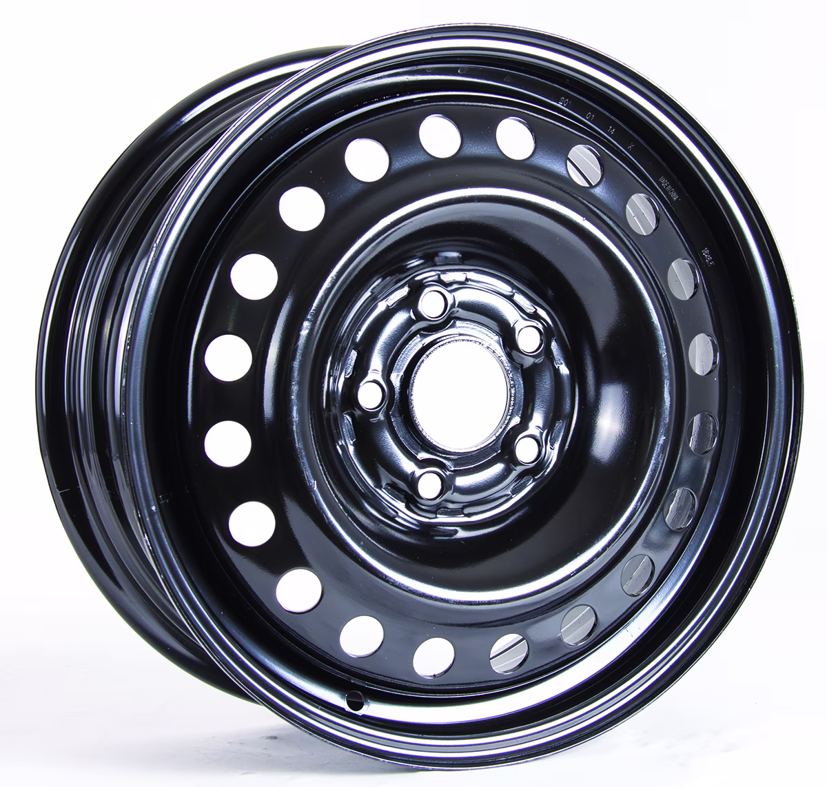 16x6.5 RTX Black Steel Wheel 5x4.5 (40mm)