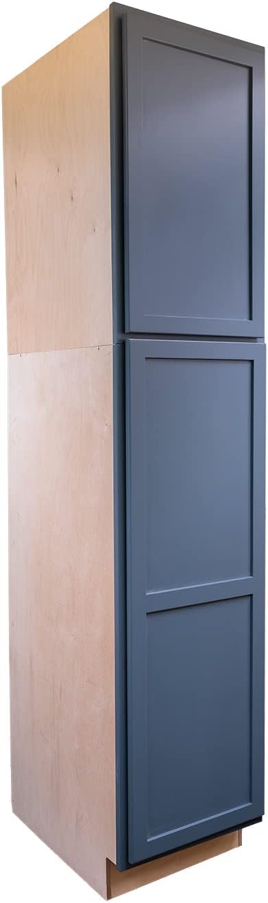 Quicklock RTA (Ready-to-Assemble) | Base Kitchen Cabinets - Shaker Style | 100% Plywood | Made in America | Soft Close Hardware (Needlepoint Navy, 24