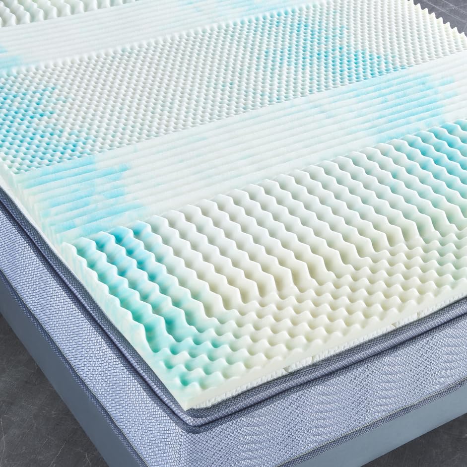 2'' Reversible Gel Memory Foam 7- Zone Mattress Topper (Full)