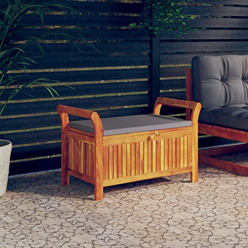 Patio Storage Bench with Cushion 35.8