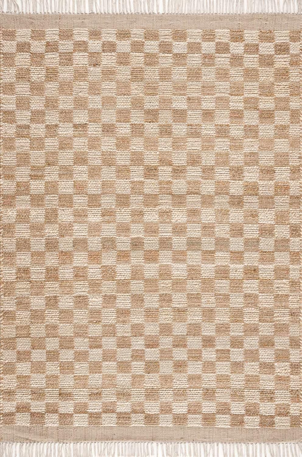 Hauteloom Ionut Jute Living Room, Bedroom Area Rug - Brown, Gray - 2' x 3'