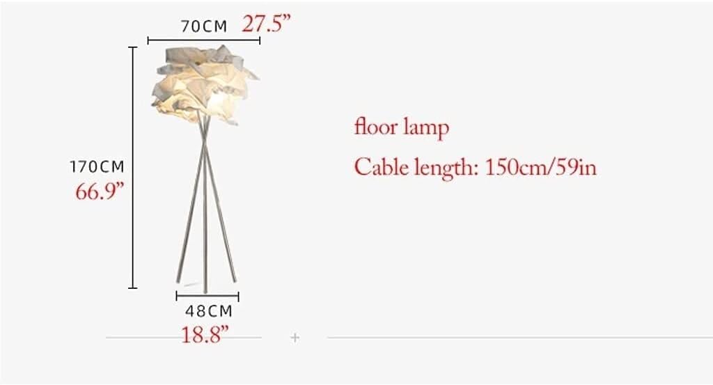 Floor Lamp Floor lamp Standing Metal Tripod Floor Lamp with Cloud Lampshade Electroplated Floor Light Creative Standing Lamp for Room Bedroom Floor Lamps for Living Room Modern
