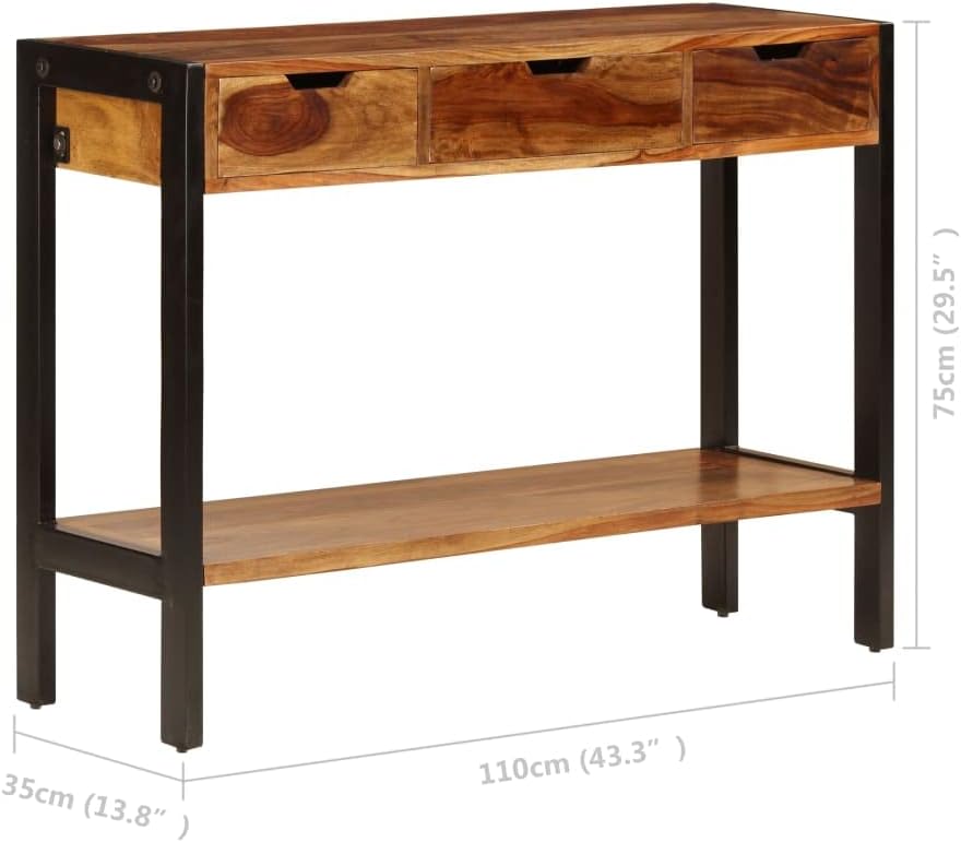 Asomie Sideboard with 3 Drawers 43.3