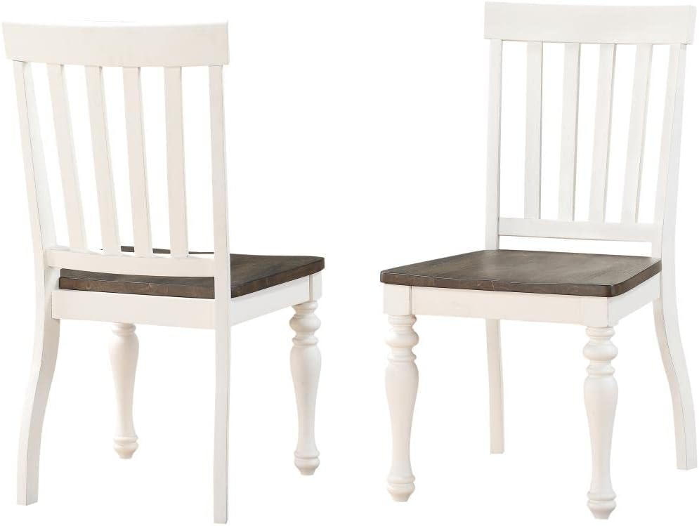 Steve Silver Joanna Two-Tone 6-Piece Dining Set in Ivory