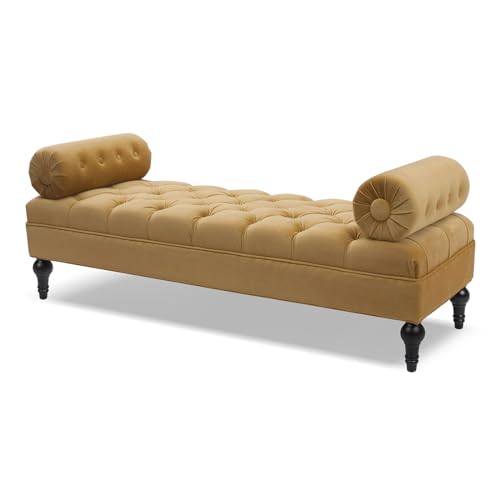 Jennifer Taylor Home Lewis Entryway Bolster Bench, Navy Blue