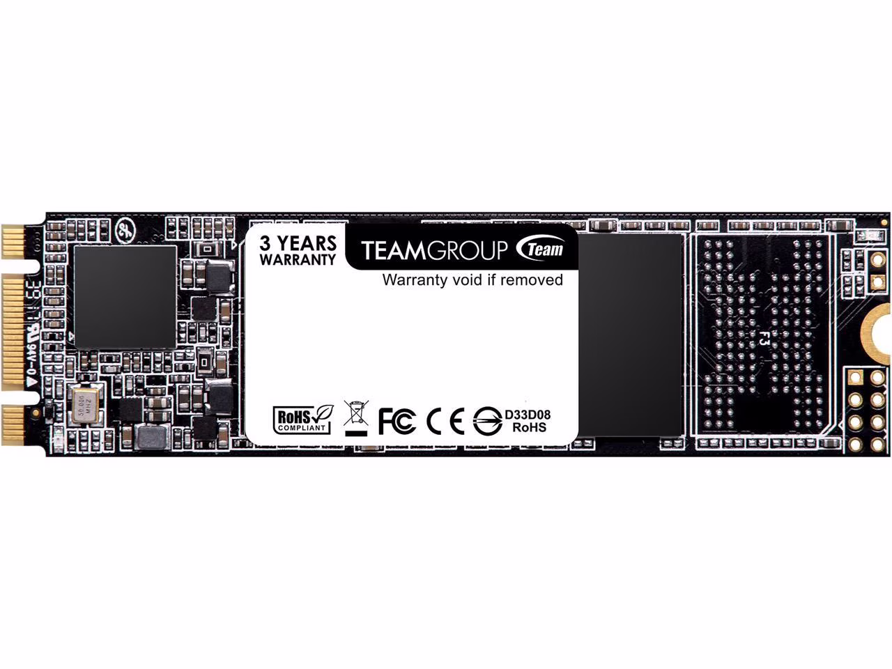 TEAMGROUP MS30 256GB with SLC Cache 3D NAND TLC M.2 2280 SATA III 6Gb/s Internal Solid State Drive SSD (Read/Write Speed up to 500/400 MB/s) Compatible with Laptop & PC Desktop TM8PS7256G0C101