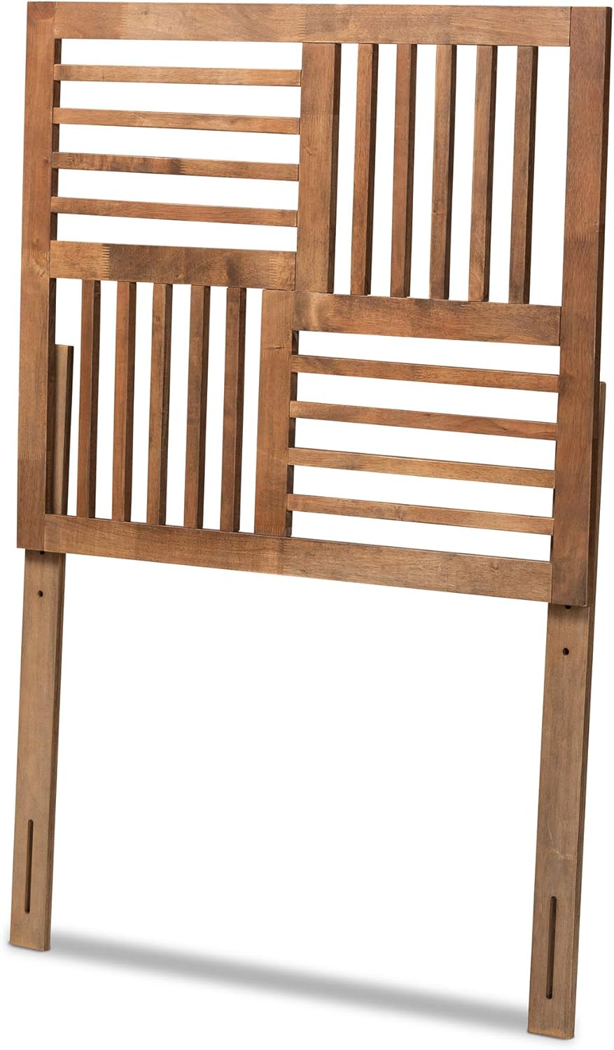 Baxton Studio Adler Headboard, Twin, Ash Walnut