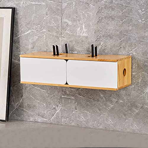 Floating TV Stand Cabinet Wall Mounted Tv Unit Floating Tv Shelf,Floating Tv Stand Storage Cabinet Tv Unit for Living Room Tv,Set-Top Box Shelf WiFi Router Box