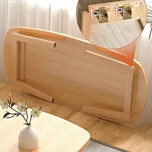 Small Family Living Room Sofa Corner Table Wooden Coffee Table Folding Beside Reading Rectangle Table (Color : D, Size : 80cm*48cm*42cm) (D 80cm*48cm*42cm)