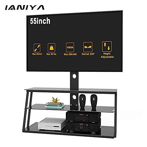 Tv Stands for 65 55 Inch Tv Universal Rolling Tv Stand with Mount IANIYA