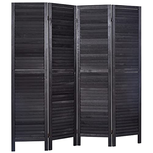 6 Panel Room Divider Wall, Wood Privacy Screen, Room Dividers and Folding Privacy Screens, 5.6Ft Tall 16