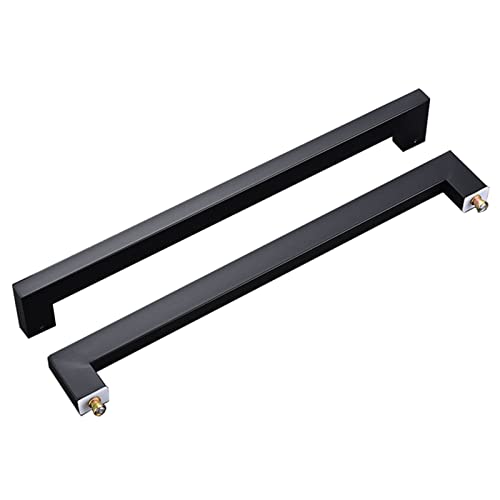 Door Handle Sets Barn Door Pull Handle, Stainless Steel Double Sided Push-Pull Modern Door Handle,Square Shape Modern Sliding Door Handle,Modern Barn Door Handle,for Glass Door Garden Gate S