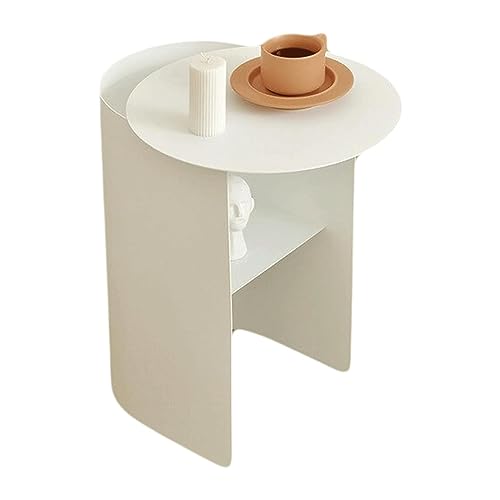 End Table Metal End Table Home Side Tables Luxury Storage Shelf Bedside Table Modern Center Table Bedroom Living Room Coffee Table Space-Saving